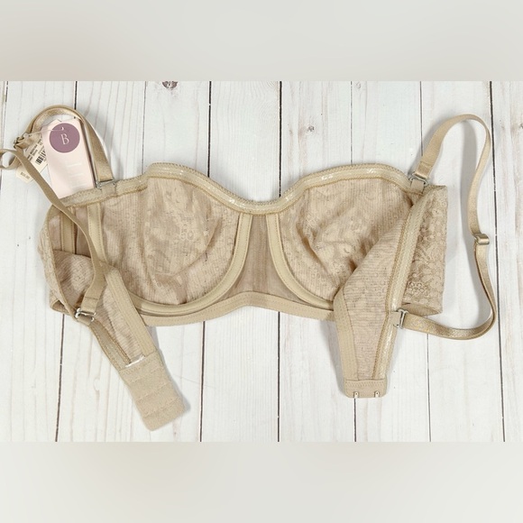 Victoria’s Secret Lace Bra Nude Size 38B NWT - Picture 3 of 6